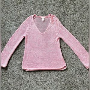 H&M BASIC Pink SWEATER